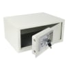 Kompakter elektronischer Safe mit PIN-Code und mechanischem Schloss