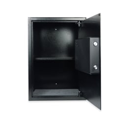 Linke Seitenansicht des großen Safes SecureBox-60 mit PIN-Tastatur