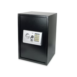 Innenansicht des SecureBox-60 mit geöffneter Tür und herausnehmbarer Ablage