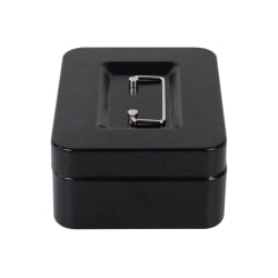 Schwarze Metallkassette HD-CB20-5 mit Griff – Seitenansicht