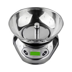 Küchenwaage wagPRO-K5C mit abnehmbarer Edelstahlschale – geöffnet