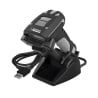 Industriescanner HD9100B mit Kabel und Dockingstation – Vorderansicht