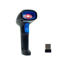 Kabelloser Barcodescanner HD1100 mit USB-Empfänger und aktivem Ziellicht