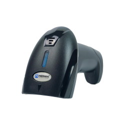 HD1100 Scanner – Unterseite mit Ladeanschluss und USB-Empfänger