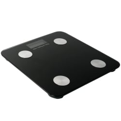 Kompakte Fitnesswaage mit vier Metallsensoren und App-Konnektivität