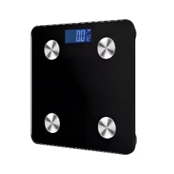 Elektronische Waage für Körperfettanalyse mit moderner Glasoberfläche