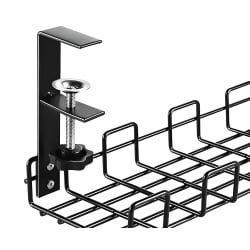 Detailansicht der Klemmbefestigung am Kabel-Organizer SolidHand-CM01