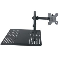 Monitor- und Laptophalterung in schwarzem Design – SolidHand-LM01