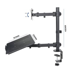 Monitorarm mit geneigter Laptopauflage – Modell SolidHand-LM01