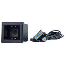 QR-Code-Scanner, stationär mit integrierter Option, RS232-Schnittstelle HD340