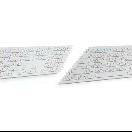 Drahtlose russische Tastatur, Russisches Keyboard, kabellos, USB-Empfänger, HDWR typerCLAW-BC140WR