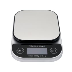 Küchenwaage, batteriebetrieben, Wiegekapazität von bis zu 5 kg, Waage Maßeinheiten (g, oz, ml, ct, kg)HDWR wagPRO-K5B