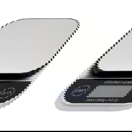 Küchenwaage, batteriebetrieben, Wiegekapazität von bis zu 5 kg, Waage Maßeinheiten (g, oz, ml, ct, kg)HDWR wagPRO-K5B