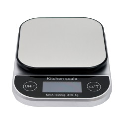 Küchenwaage, batteriebetrieben, Wiegekapazität von bis zu 5 kg, Waage Maßeinheiten (g, oz, ml, ct, kg)HDWR wagPRO-K5B