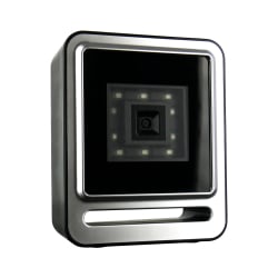 Stationärer QR- und Barcodescanner HD-S92 – Frontansicht mit Scanfenster