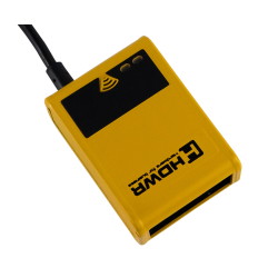 HD201 Barcodescanner mit Metallgehäuse – diagonale Vorderansicht