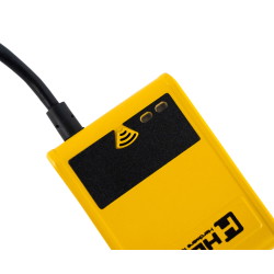 HD201 QR- und Aztec-Scanner – schräg von vorne oben gesehen