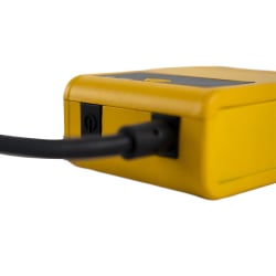 HD201 Barcodescanner – Rückansicht mit USB-Anschluss und Gehäuse