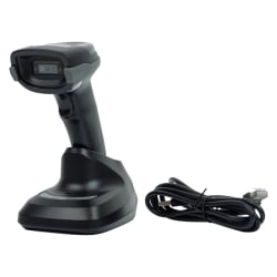 QR-Inventarscanner mit Dockingstation, integriertem Speicher, Bluetooth und 2,4-GHz-Funkmodul HD8600