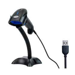 Barcode-Lesegerät mit Ständer, USB-Kabel, automatisches Scannen und Lesen mit LCD HD10C