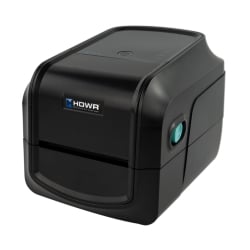 Seitliche Vorderansicht Etikettendrucker OPrint-DA200N mit LAN und USB