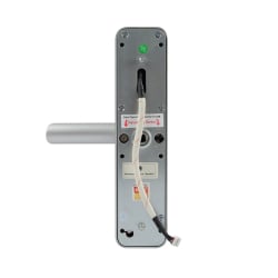 Beide Griffhälften des SecureEntry-HL200 nebeneinander aus der Vogelperspektive