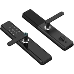 Vorderansicht des elektronischen Türgriffs SecureEntry-HL300 mit RFID-Scanner