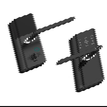 Vorderansicht des elektronischen Türgriffs SecureEntry-HL300 mit RFID-Scanner