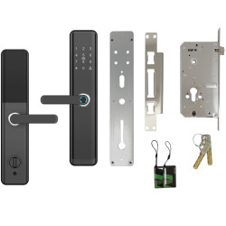 Kompletter Lieferumfang des SecureEntry-HL300 Türschlosses von HDWR