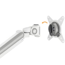 VESA-Montageplatte mit Gelenkarm – Detail der Verbindung