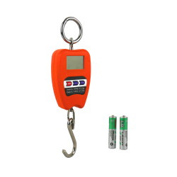 Hängewaage wagPRO-H200 mit Haken und zwei AAA-Batterien im Lieferumfang