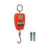 Hängewaage wagPRO-H200 mit Haken und zwei AAA-Batterien im Lieferumfang