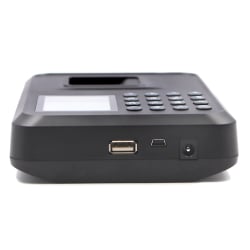 Anschlüsse des Zeiterfassungsterminals FTR01 – USB und Stromversorgung