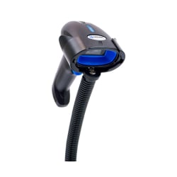 Barcode-Lesegerät, WLAN-Scanner, kabellos mit Ständer und integriertem Speicher HD44A