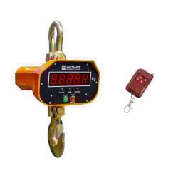 Industrielle Hakenwaage bis 5 Tonnen mit Fernbedienung, Tragkraft 5000 kg, kabellos mit Display wagPRO-H5000