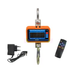 Landwirtschaftliche Waage mit Aufhängehaken, bis 2000 kg, elektronisch, mit Fernbedienung und LCD-Display wagPRO-H2000