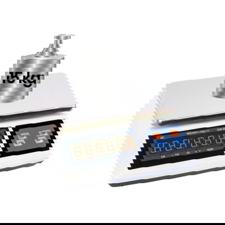 Werkstattwaage bis 15 kg mit Display, drahtloser Bedienung, Messgenauigkeit 0,5 g wagPRO-S15