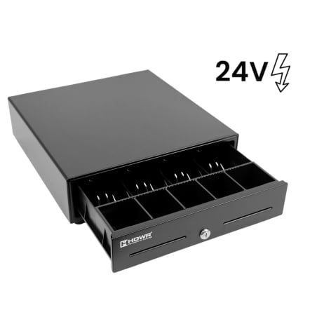 Kassenschublade mit 24-V-Spannung, 4 Geldscheinfächern und 5 Münzfächern, RJ12-Schnittstelle HD-KER33-24V