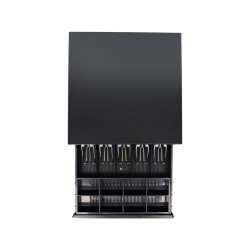 Kassenschublade mit Schloss und 5 Fächern für Banknoten und 8 für Münzen  HD-KER41