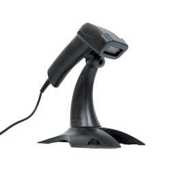 Barcode-Lesegerät mit Ständer und automatischer Scanfunktion, kabelgebundener USB-Anschluss, virtueller COM-Anschluss HD26A