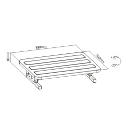 Verstellbare Fußstütze, ergonomisch FeetFleet-09
