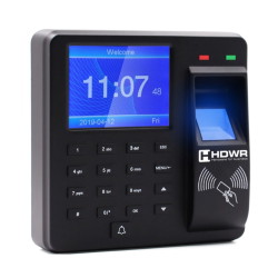 Arbeitszeiterfassung mit Zugriffskontrolle über RFID-Karte 125 kHz, Fingerabdruck und PIN CTR10