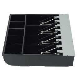 Geldfach kompatibel mit der Kassenschublade HD-KR33 mit 4 Fächern für Banknoten und 5 Fächern für Münzen HD-WS33