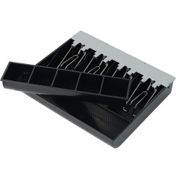 Geldfach für Kassenschublade, Modell HD-KR33, 4 Fächer für Banknoten und 5 Fächer für Münzen HD-WS33