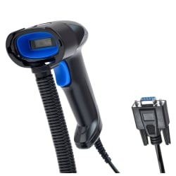 Barcode-Scanner mit Ständer und automatischer Scanfunktion, kabelgebunden mit RS232-Schnittstelle HD10C