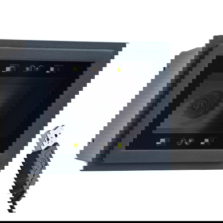 Stationärer, kabelgebundener USB-Scanner für QR- und Barcodes mit automatischem Scanvorgang HD340