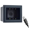 Stationärer, kabelgebundener USB-Scanner für QR- und Barcodes mit automatischem Scanvorgang HD340