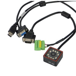 QR- und Barcode-Lesegerät, stationär und kabelgebunden (USB), für Produktionslinien HD360