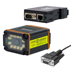 Industrieller QR-Leser mit TCP/IP-Netzwerkmodul, für Produktionslinien, Ethernet, POE, RS232, USB-C HD650-ETH