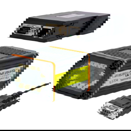Industrieller QR-Leser mit TCP/IP-Netzwerkmodul, für Produktionslinien, Ethernet, POE, RS232, USB-C HD650-ETH